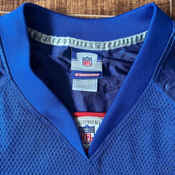 VTG Reebok NY Giants Jeremy Shockey #80 NFL Jersey - Men’s 2XL - Blue - Picture 5 of 7